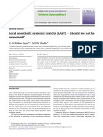 Local Anesthetic Systemic Toxicity (LAST) e Should We Not Be Concerned?