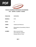 Alimentadores Acometidas y Caída de Tensión