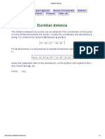 Euclidian Distance