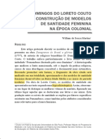 MARTINS, William - D. Domingos Do Loreto Couto e A Construção de Modelos de Santidade Feminina Na Época Colonial PDF