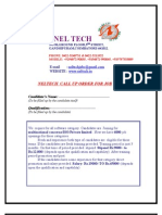 Neltech Selection Order