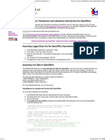 Route Data From Transducers and Laboratory Instruments Into OpenOffice