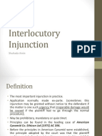 Interlocutory Injunction