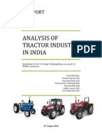 Analysis of Tractor Industry in India