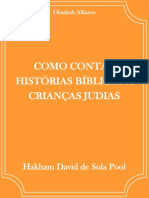 Como Contar Histórias Bíblicas A Crianças Judias - Hakham David de Sola Pool