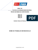 Anexo 12 - Modelo de Relatório SENAI