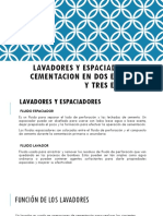 Lavadores y Espaciadores, Cementacion en Dos Etapas