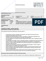 Applied Petroleum Geoscience, MSC - Heriot Watt University