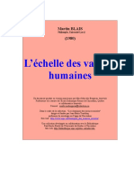 Blais Echelle Valeurs Humaines