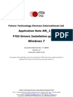 An 119 FTDI Drivers Installation Guide For Windows7