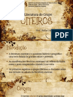 (Slides) A Literatura Do Grupo Oiteiros