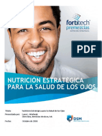 Nutrición Estratégica para La Salud de Los Ojos Presentado Por Lana L. Woshnak Edición Fortitech-Premixes