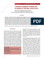 Comparative Analysis of Phenolic Contents and Total Antioxidant Capacity of Moringa Oleifera Lam