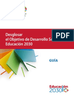 Desglosar El Objetivo de Desarrollo Sostenible 4 - Educación 2030, Guía 2017