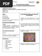 Área: Psicomotriz Competencia: Procedimiento para La Elaboracion Del Material