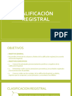 Calificación Registral