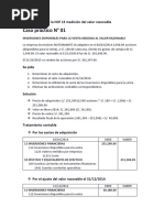 Caso Prácticos NIIF 13 Medición Del Valor Razonable