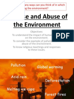 The Use and Abuse of The Environment