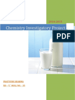 Study of Amount of Casein in Different Samples of Milk