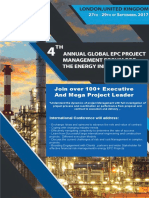 4th Annual Global EPC Project Management Summit September 2017.