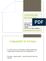 Logopedia in Europa