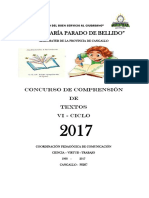 Comprensión de Textos Escritos Vi IE MARIA PARADO DE BELLIDO - CANGALLO - AYACUCHO 2017