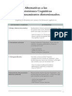 Alternativas A Las Distorsiones Cognitivas