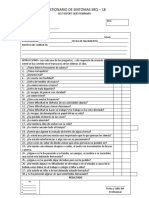 Cuestionario de Sintomas SRQ 18