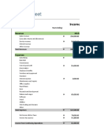 Income Statement A