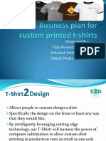 Business Plan For T-SHIRT