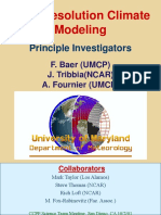 Multi-Resolution Climate Modeling: Principle Investigators