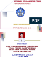 Parameter-Parameter Mesin Frais