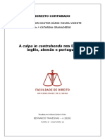 A Culpa in Contrahendo Nos Direitos Ingl PDF