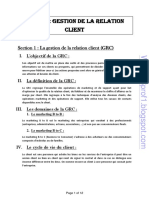 Gestion de Relation Client 1 1 PDF