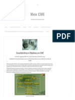 Características e Objetivos em CME - Meu CME