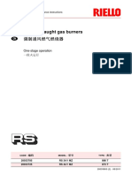 Forced Draught Gas Burners: One-Stage Operation