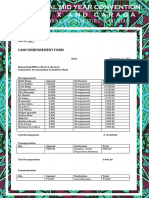 Cash Disbursement Form (Accomodation)