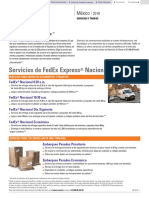 Tarifas Fedex MX Es 2018