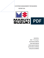 Report On Maruti Suzuki