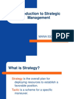 Introduction To Strategic Management