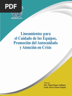 Lineamientos para El Cuidado de Los Equipos, Promoción Del Autocuidado y Atención en Crisis