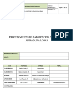 MTCH-PO-017 Procedimiento de Enfierradura