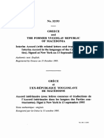 Interim Accord Between Greece and FYRoM (13/10/1995)