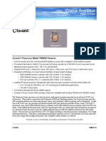 Crusoe Processor Model TM5800 Features