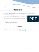 The Product Rule: If y Uv Then