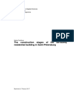 The Construction Stages of The Six-Storey Residential Building in Saint-Petersburg