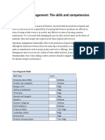 Operations Management: The Skills and Competencies