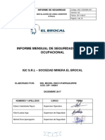 Informe Mensual de Seguridad y Salud Ocupacional - Igc