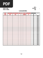 X DATE: .. Project Name: Engineer: .. Project Number: CV Calculation Sheet