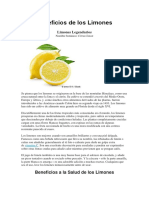 Beneficios de Los Limones